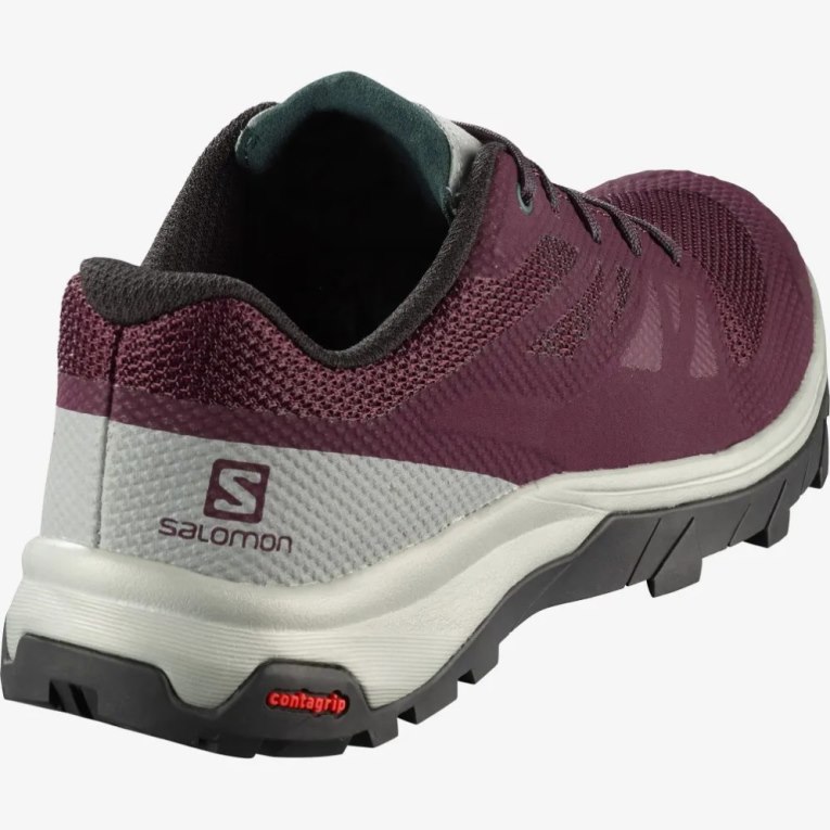 Tenis Senderismo Salomon Outline Mujer Vino | MX RGIW367